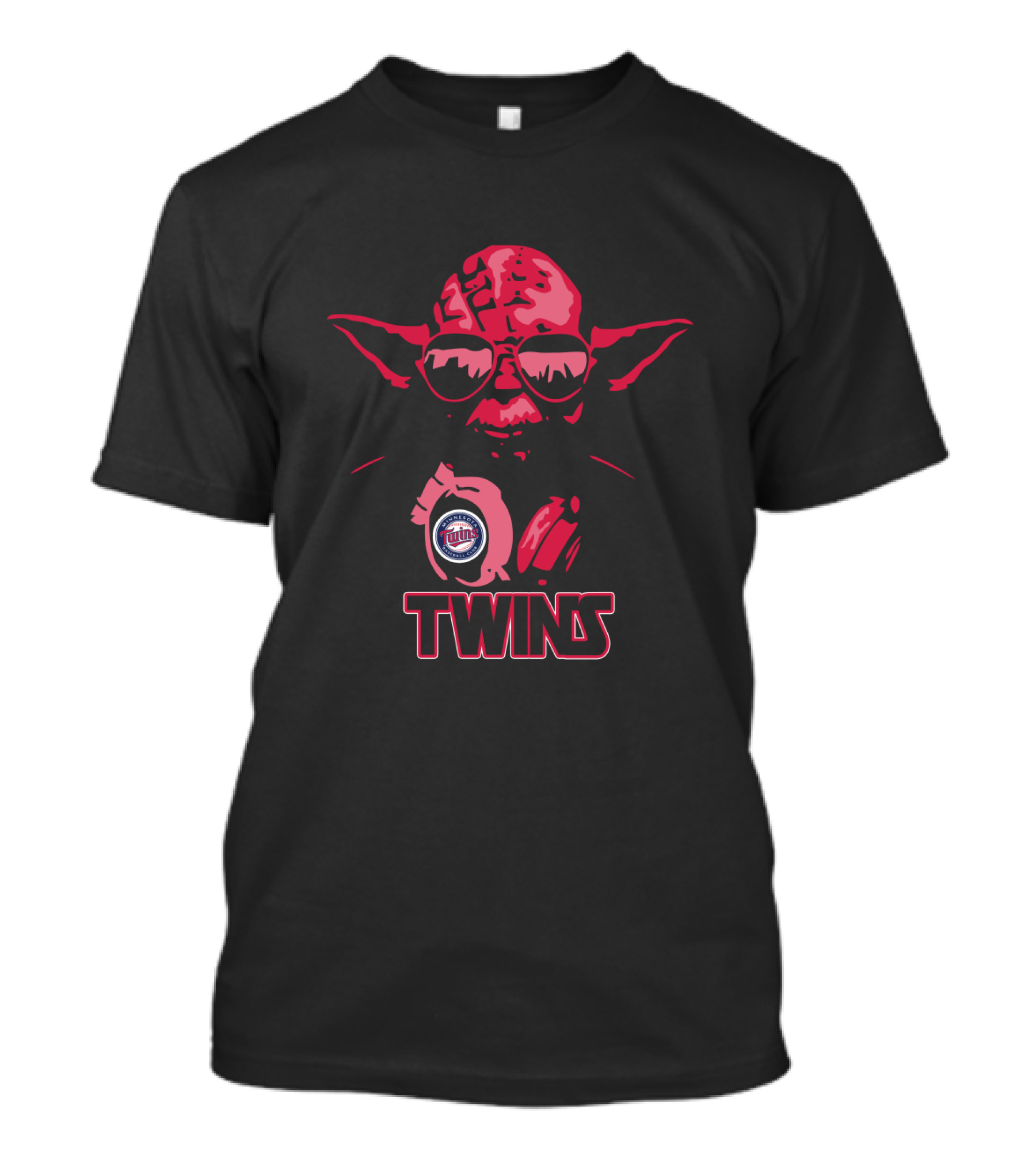 Yoda Star Wars Twins Fans Minnesota Baseball Mashup T-Shirt