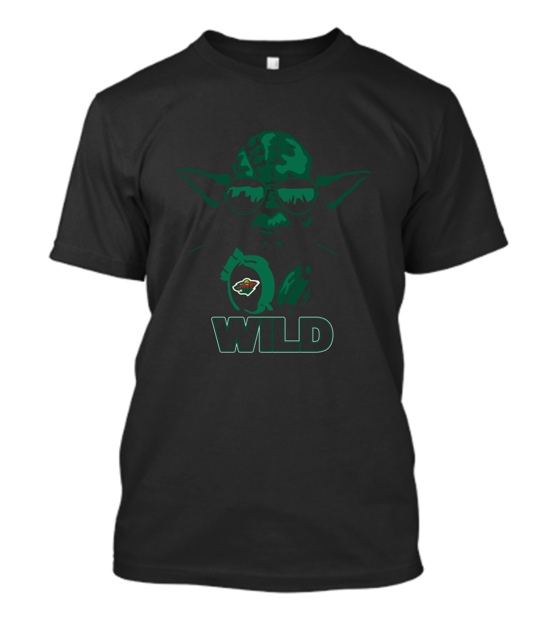 Yoda Star Wars In Minnesota Wild Hockey Fans T-Shirt