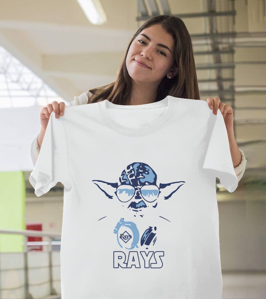 Yoda Fans Star Wars And Tampa Bay Rays Baseball Enthusiasts T-Shirt