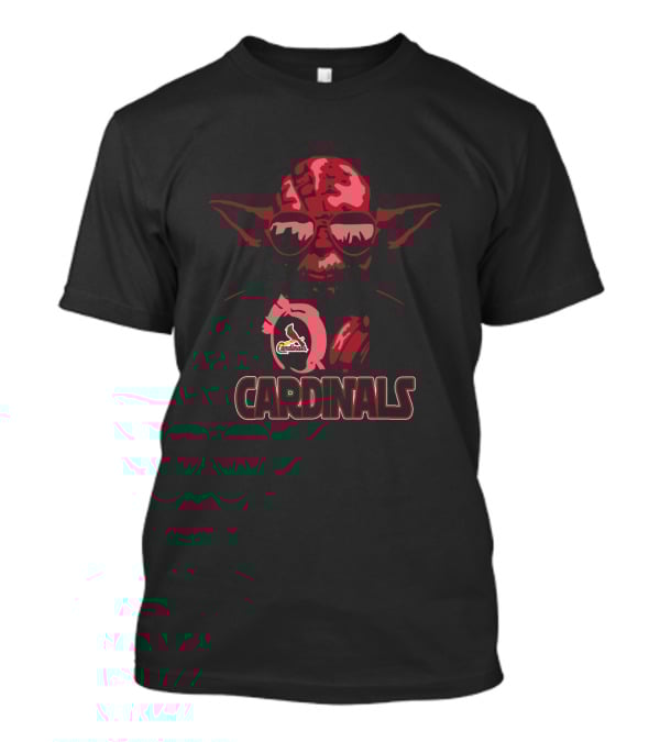 Yoda Star Wars Cardinals Fans St. Louis Baseball Crossover T-Shirt