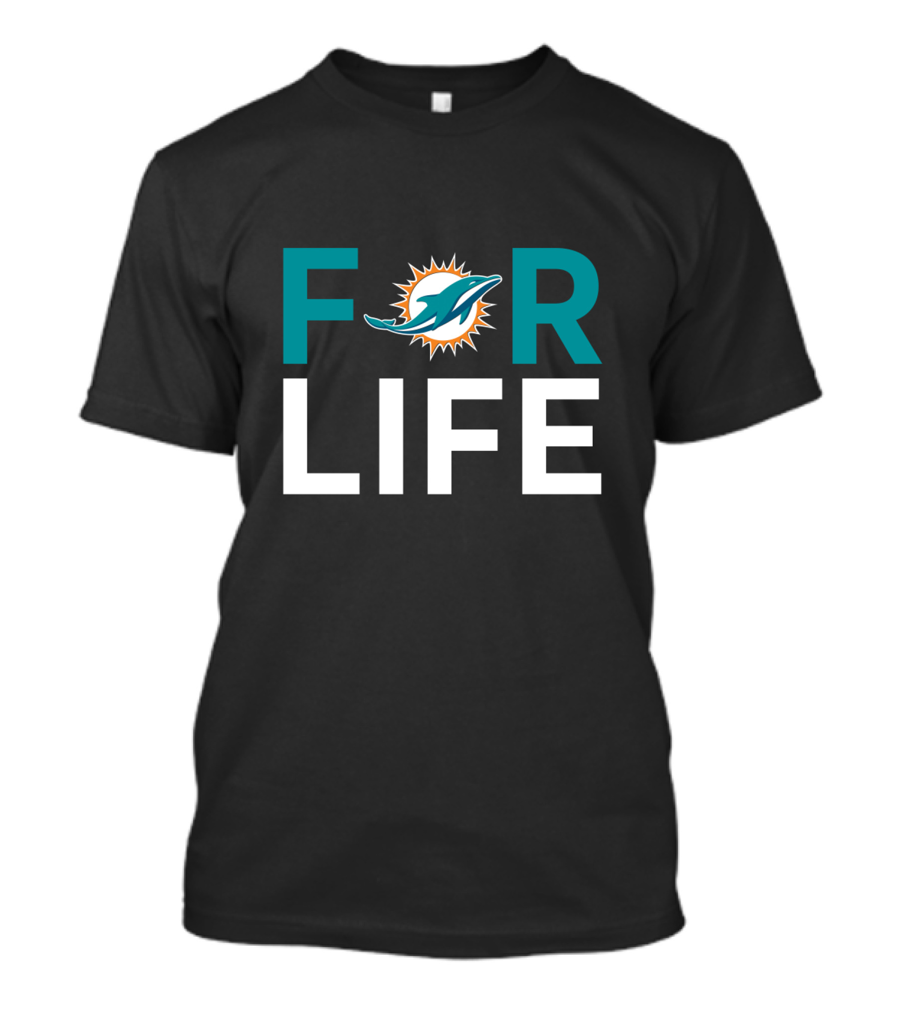 For Life Miami Dolphins Fans T-Shirt
