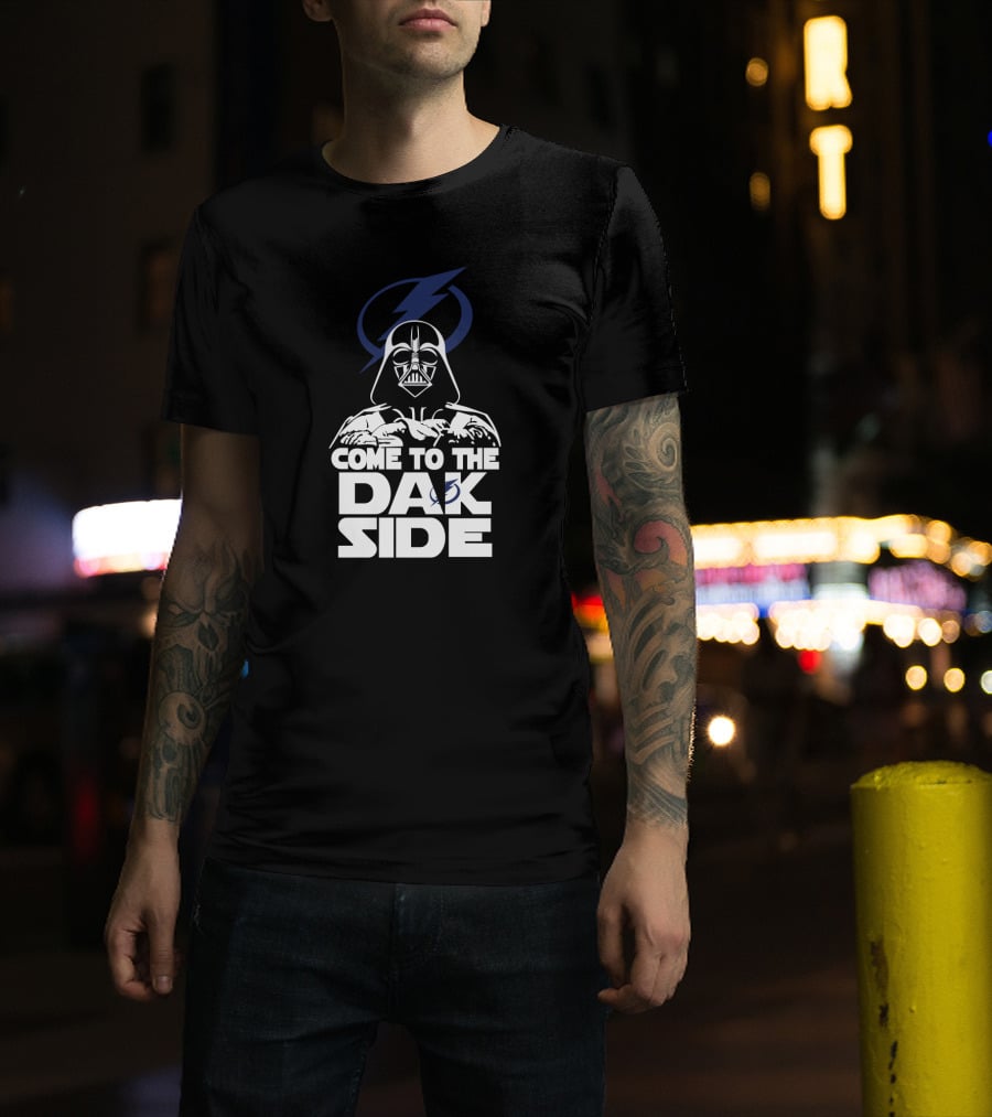Darth Vader Come To The DAK Side Tampa Bay Lightning Fans T-Shirt