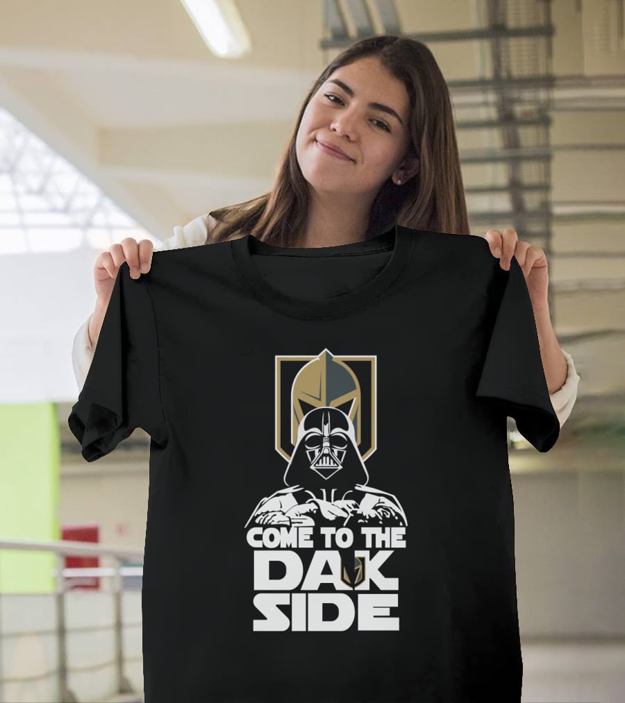 Come To The Dark Side Darth Vader Vegas Golden Knights Fan Crossover T-Shirt