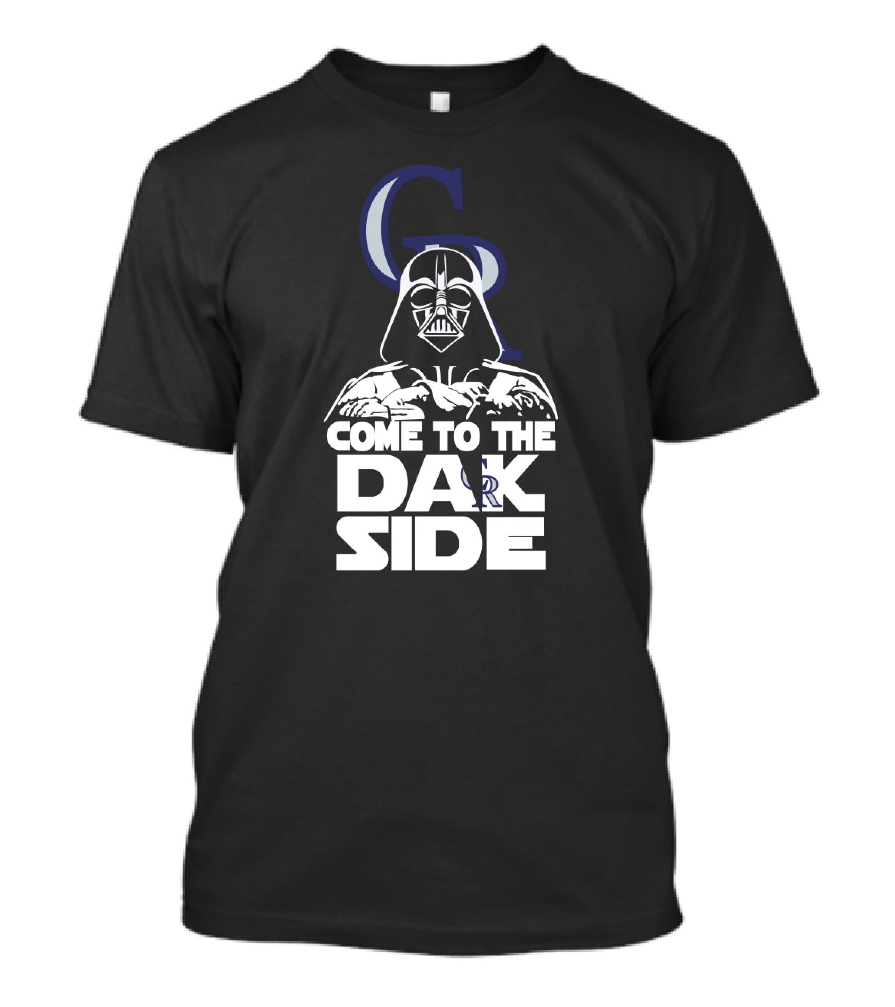 Come To The Dark Side Darth Vader Colorado Rockies Logo Fans T-Shirt