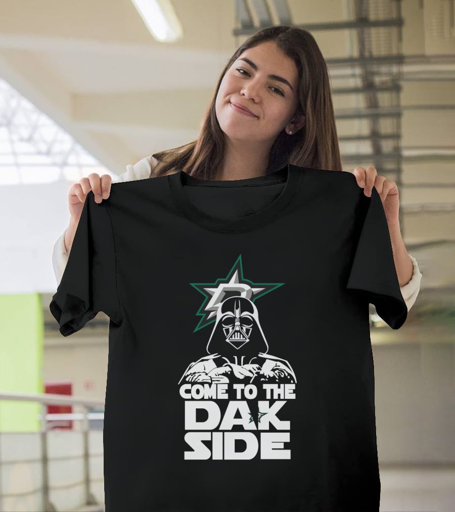 Dallas Stars Fans Darth Vader Come To The DAK Side T-Shirt