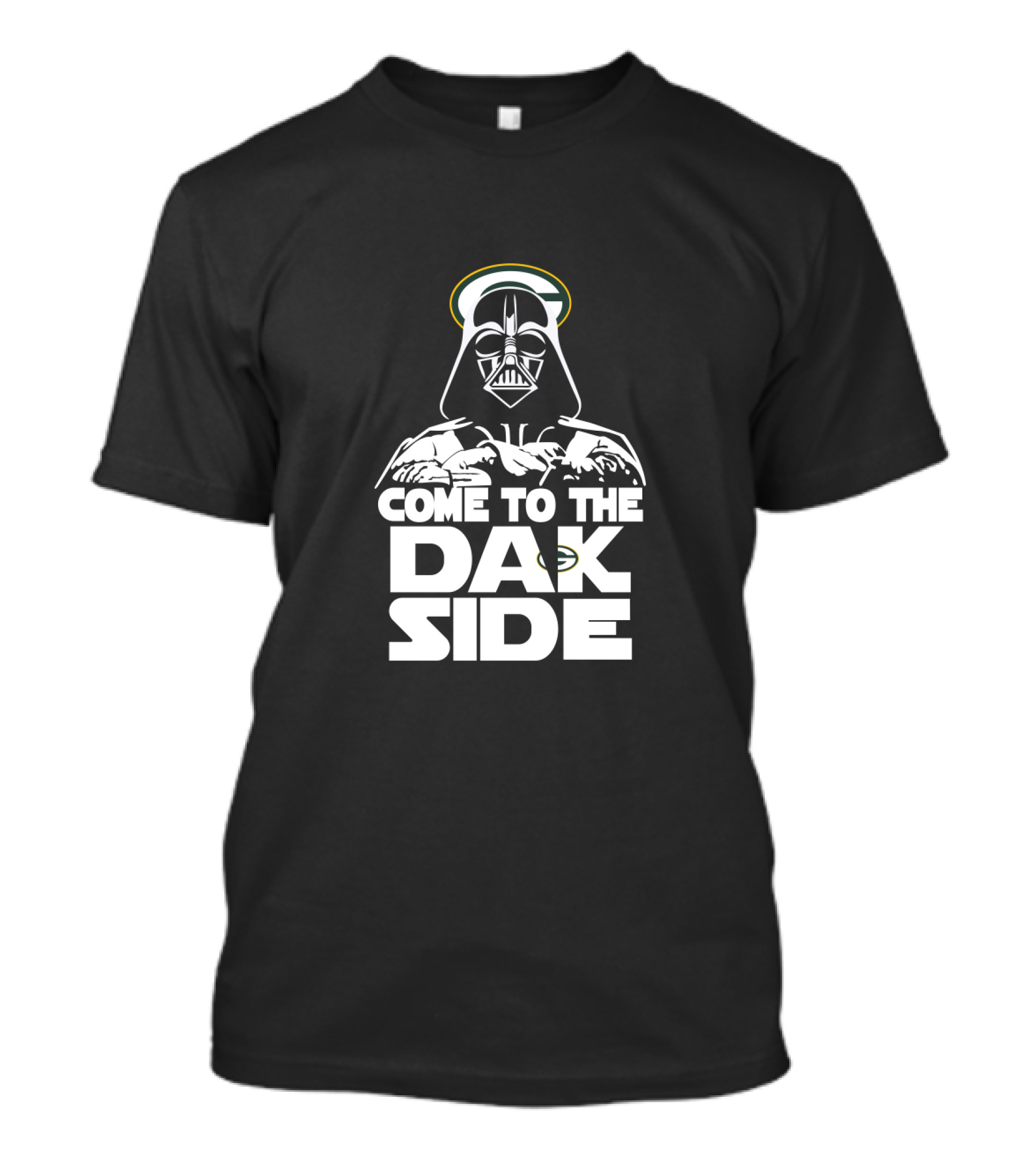 Come To The Dak Side Darth Vader Green Bay Packers Fans T-Shirt