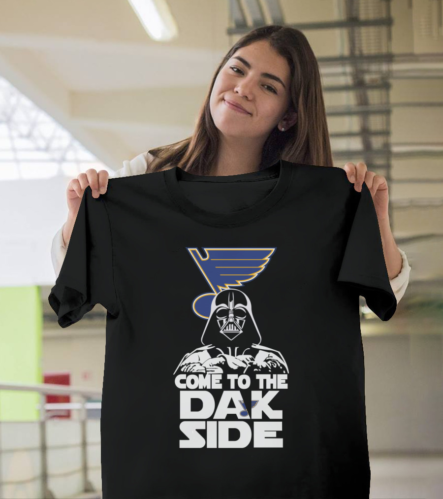 Come to the Dark Side Darth Vader St. Louis Blues Crossover Fans T-Shirt