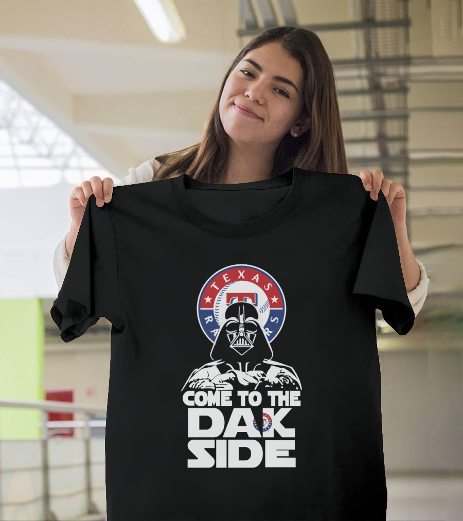 Come to the Dark Side Darth Vader Texas Rangers Fans T-Shirt