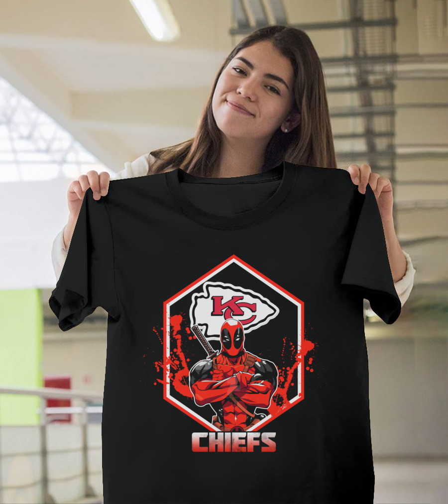 Deadpool Chiefs Kc Fans T-Shirt