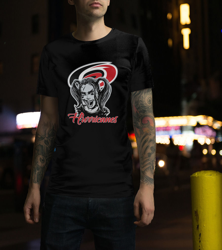 Harley Quinn Hurricanes Carolina Hurricanes Fan T-Shirt