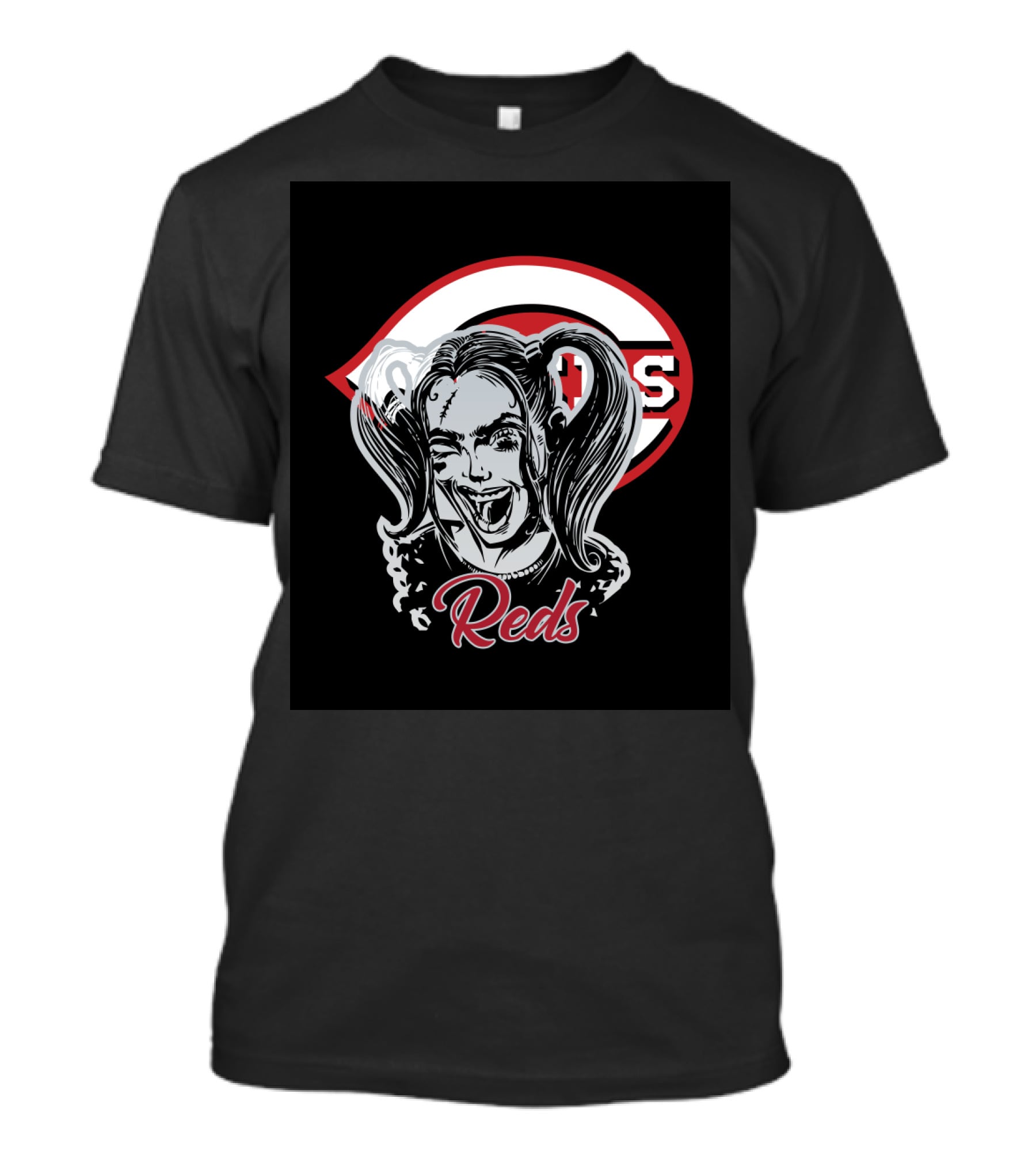 Reds Fans Harley Quinn Cincinnati Baseball T-Shirt