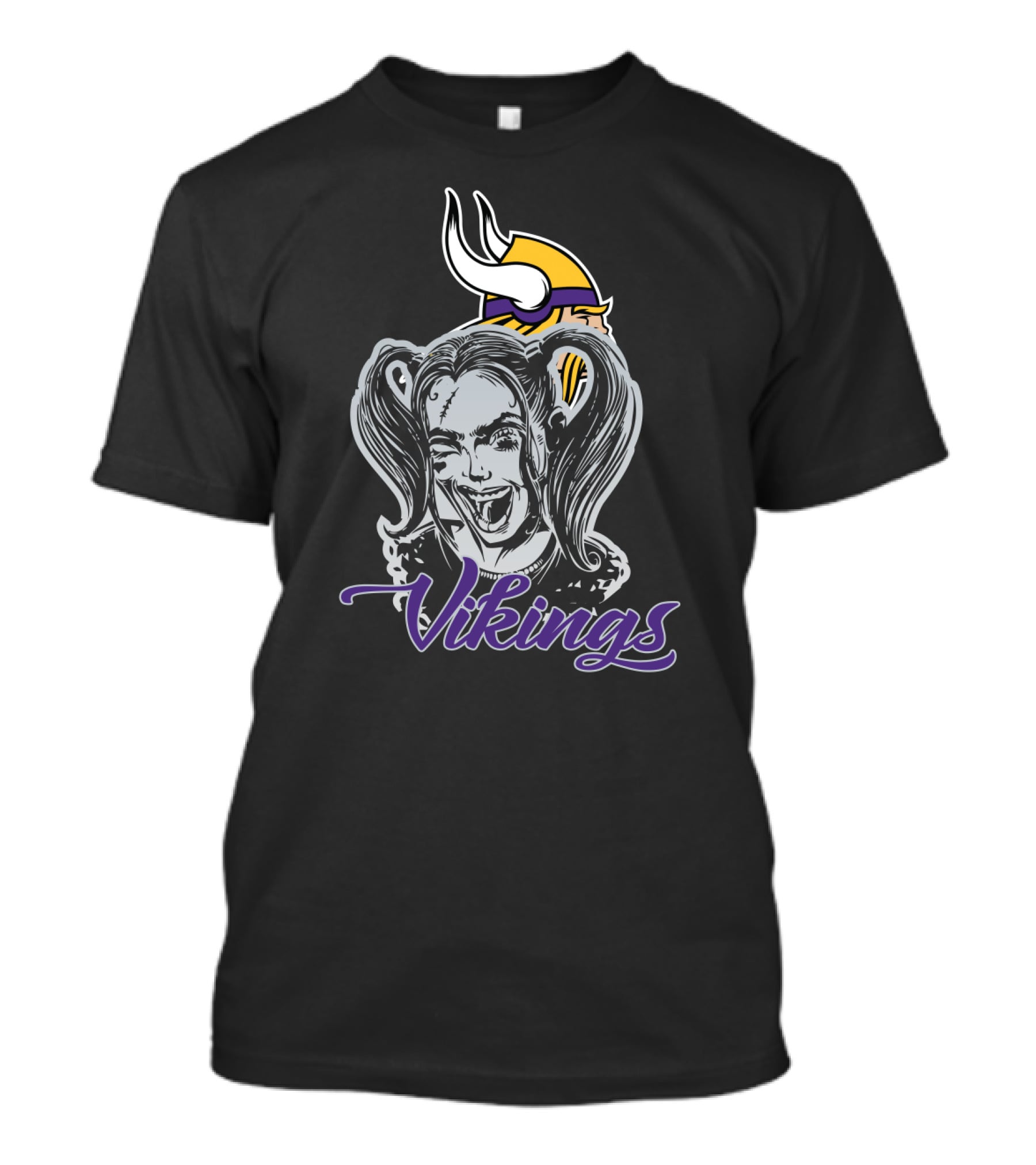 Harley Quinn Minnesota Vikings T-Shirt