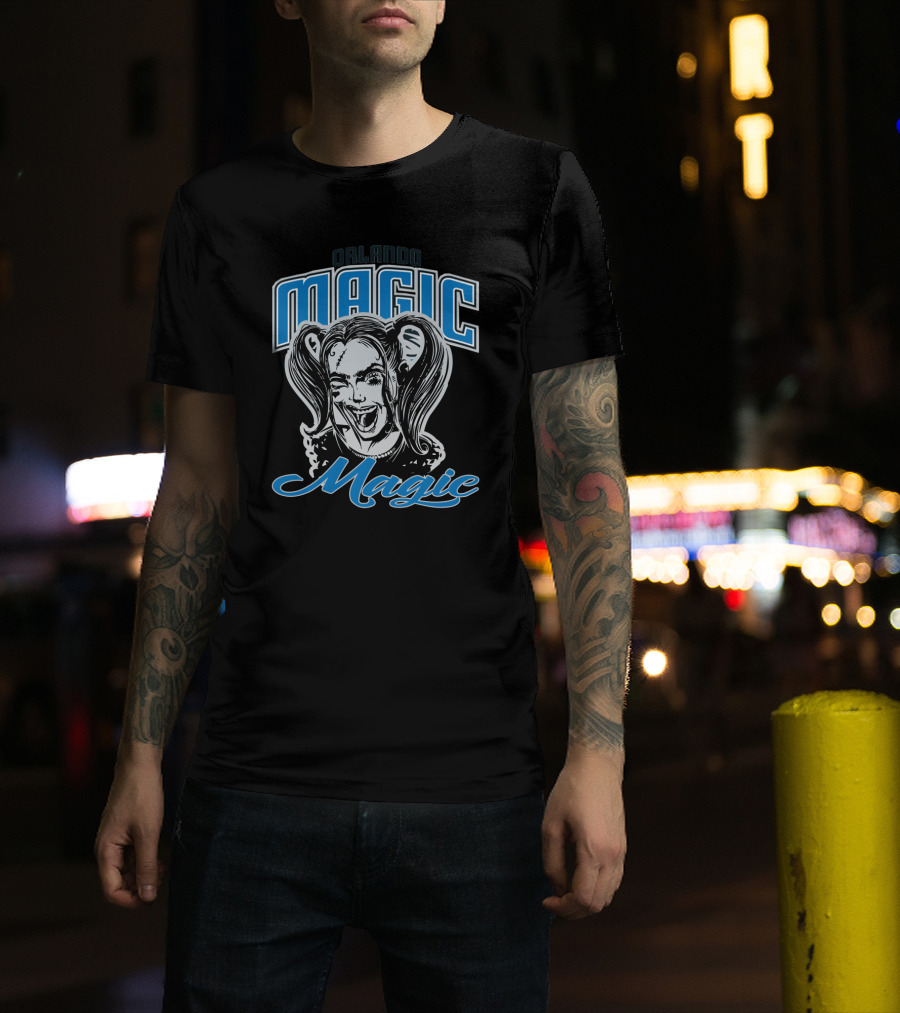Orlando Magic Fans Harley Quinn Mashup T-Shirt