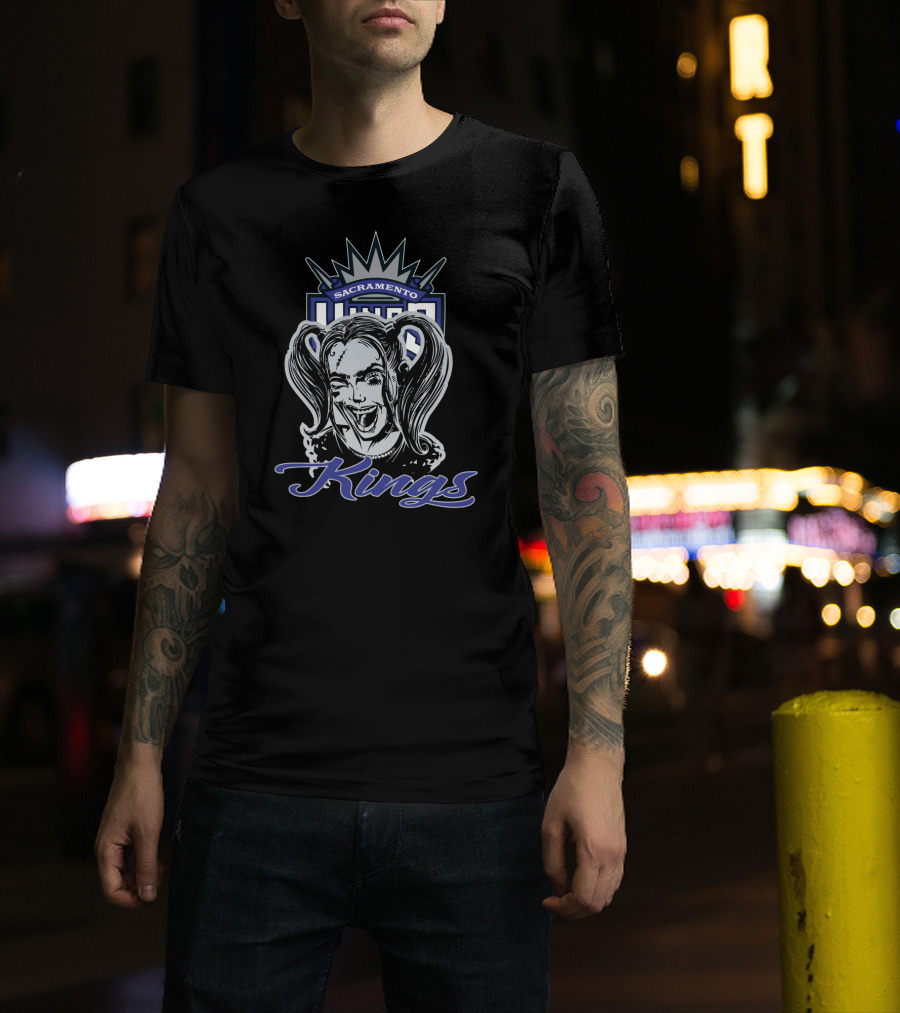 Sacramento Kings Harley Quinn Fan Fusion T-Shirt