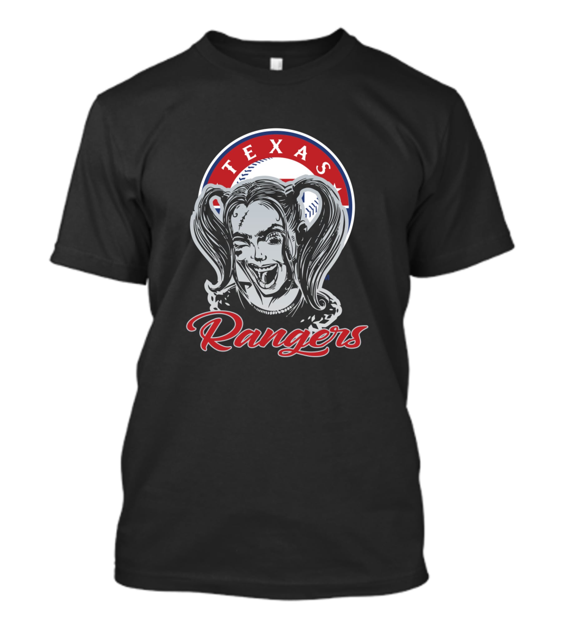 Texas Rangers Harley Quinn Fans T-Shirt