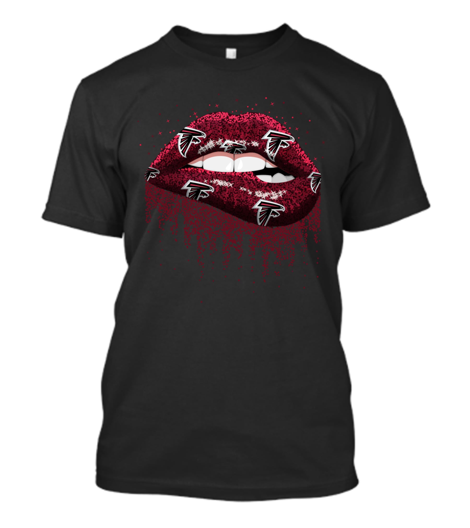 Atlanta Falcons Lips Fan Gear T-Shirt