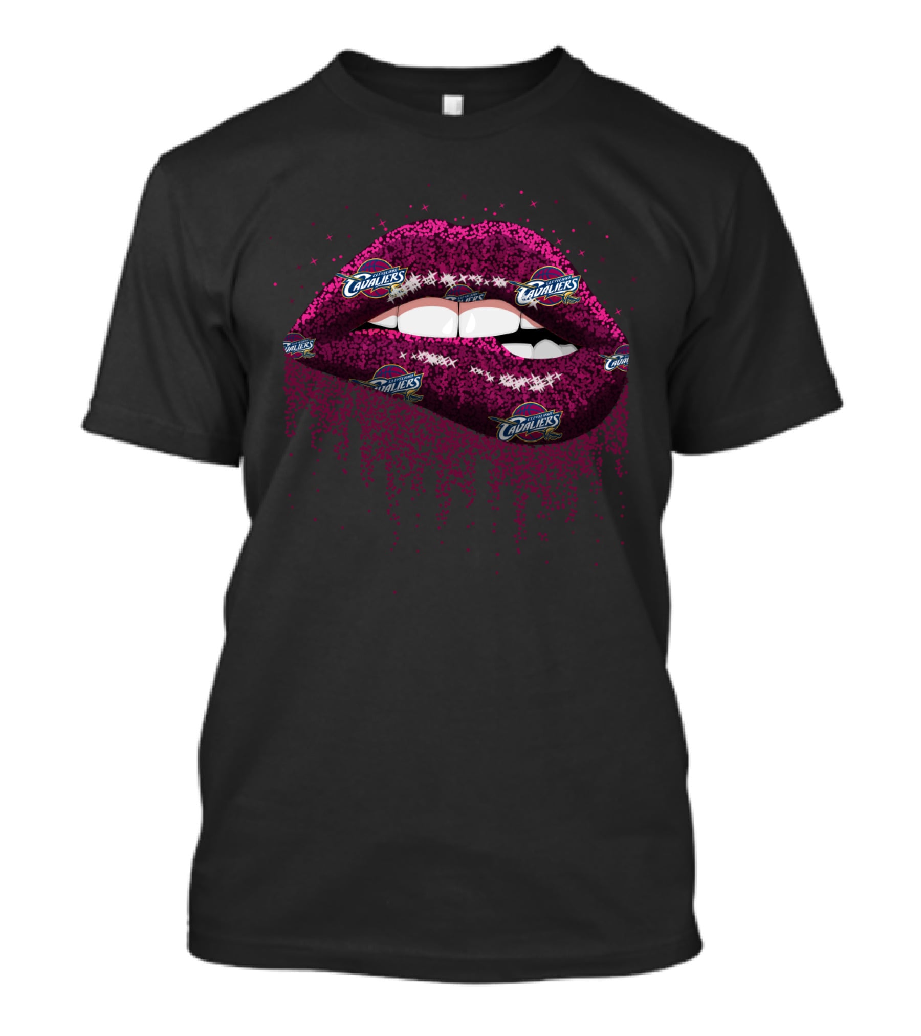 Cleveland Cavaliers Lips Logo Fan Tribute T-Shirt