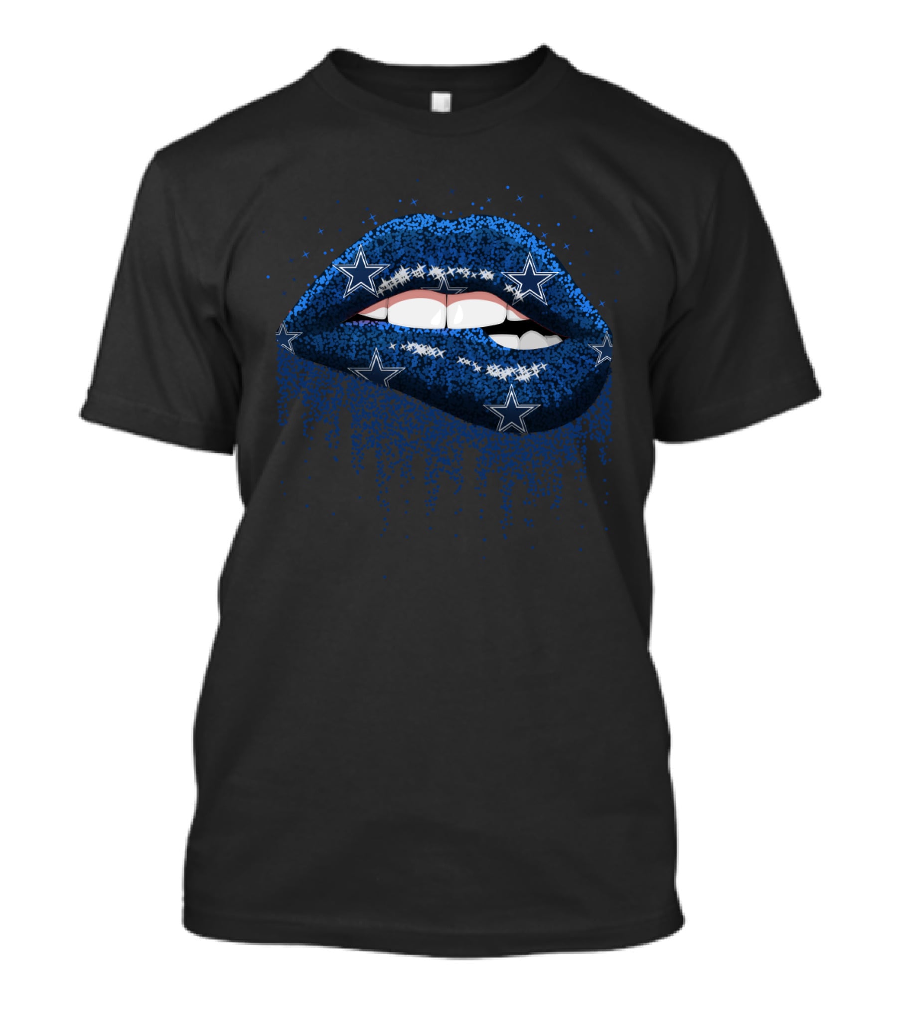 Dallas Cowboys Lips Stars Fan T-Shirt
