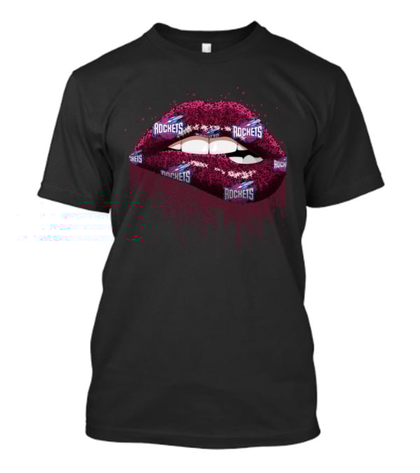 Glitter Lips Rockets Fandom Enthusiasts T-Shirt