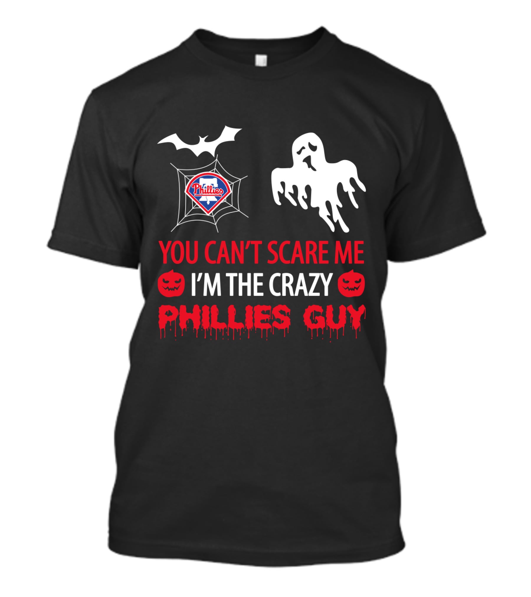 Philadelphia Phillies Halloween Crazy Phillies Guy T-Shirt