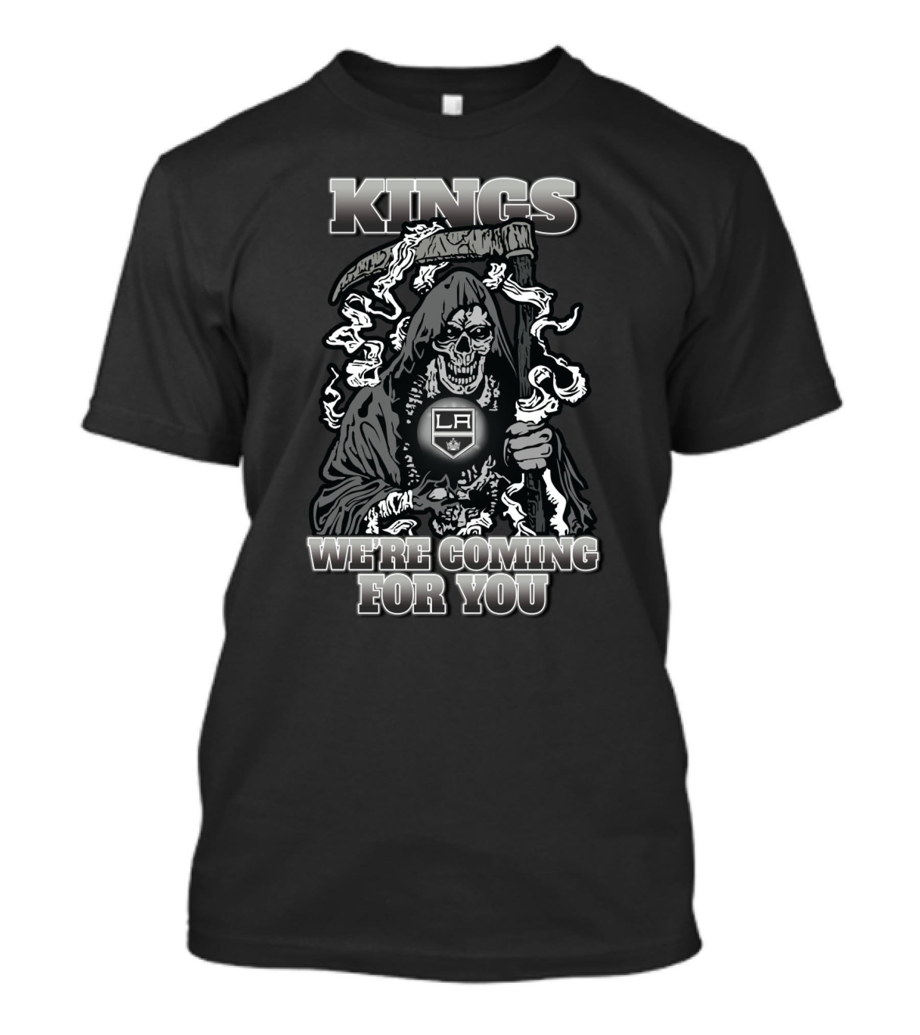 Kings We're Coming For You LA Grim Reaper Fans T-Shirt