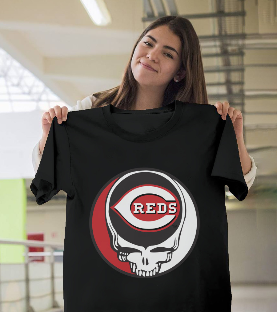 Steal Your Face Cincinnati Reds Logo Grateful Dead Fans T-Shirt