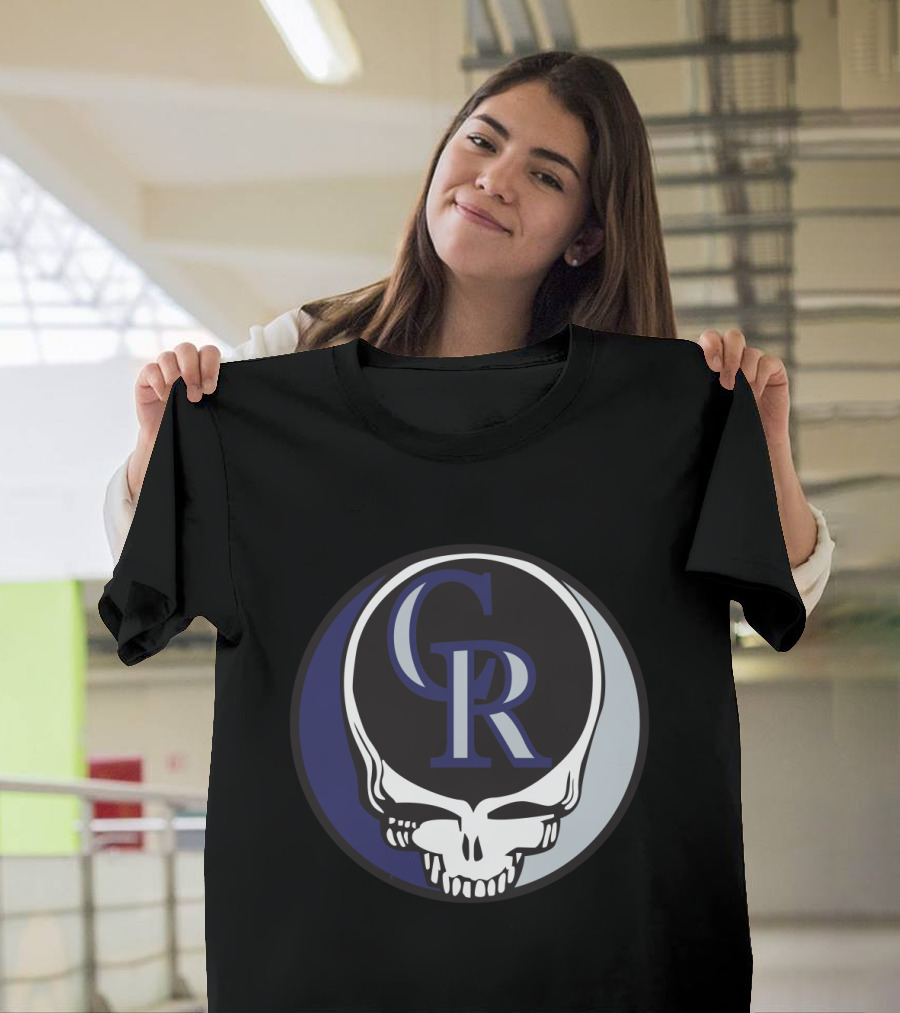 Grateful Dead Steal Your Face Colorado Rockies CR Logo Fusion T-Shirt