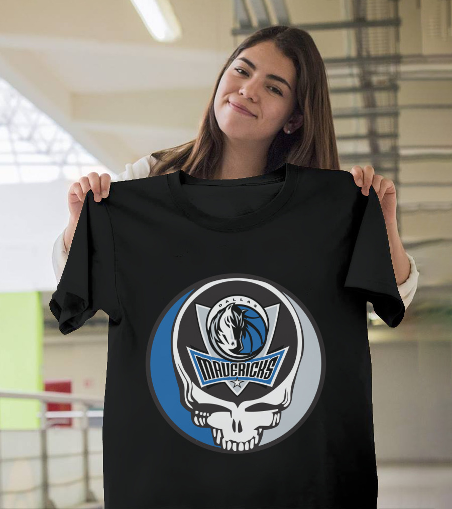 Grateful Dead Steal Your Face Dallas Mavericks Logo Combo T-Shirt