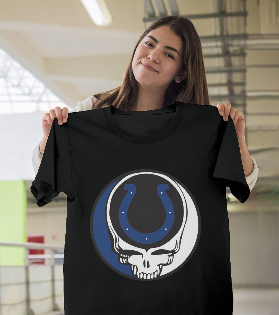 Grateful Dead Indianapolis Colts Skull T-Shirt