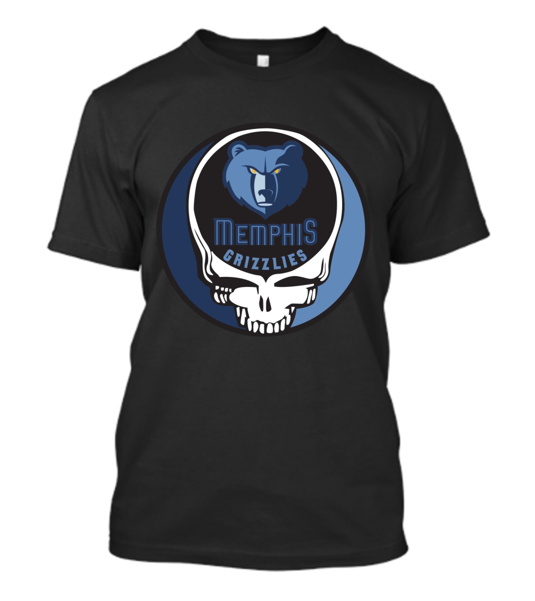 Memphis Grizzlies Steal Your Face Grateful Dead Mashup T-Shirt