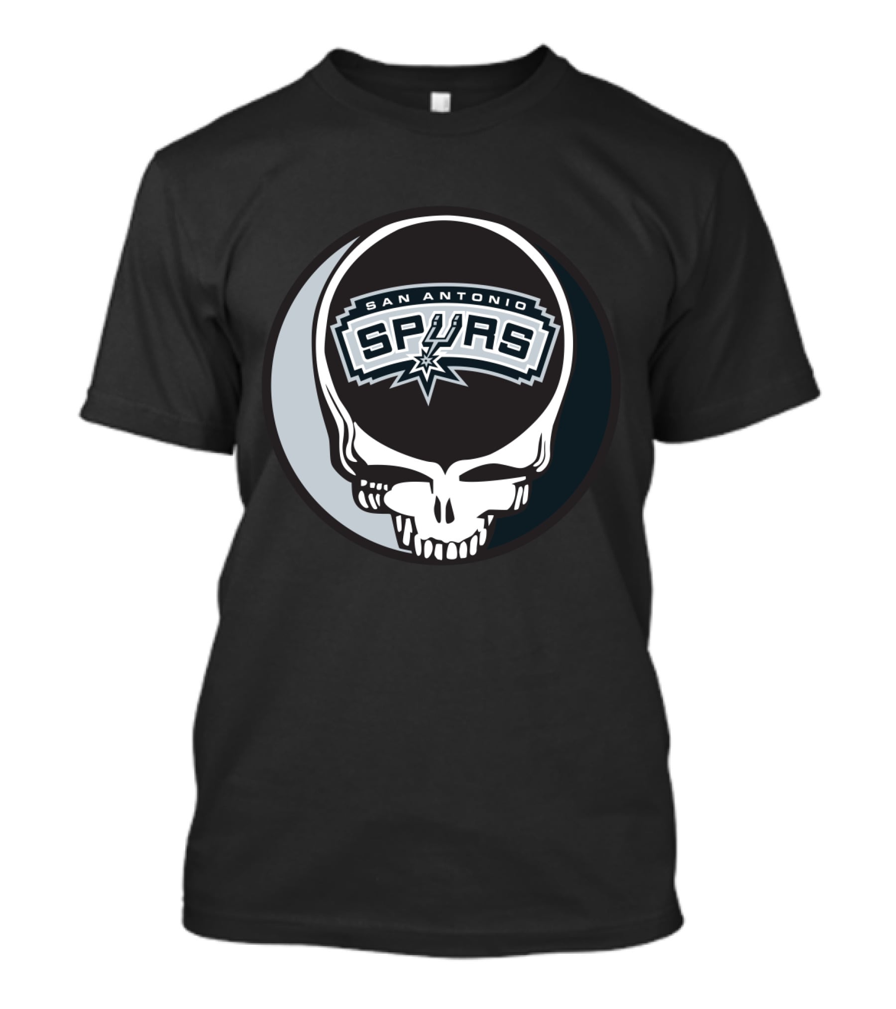 San Antonio Spurs Grateful Dead Skull T-Shirt