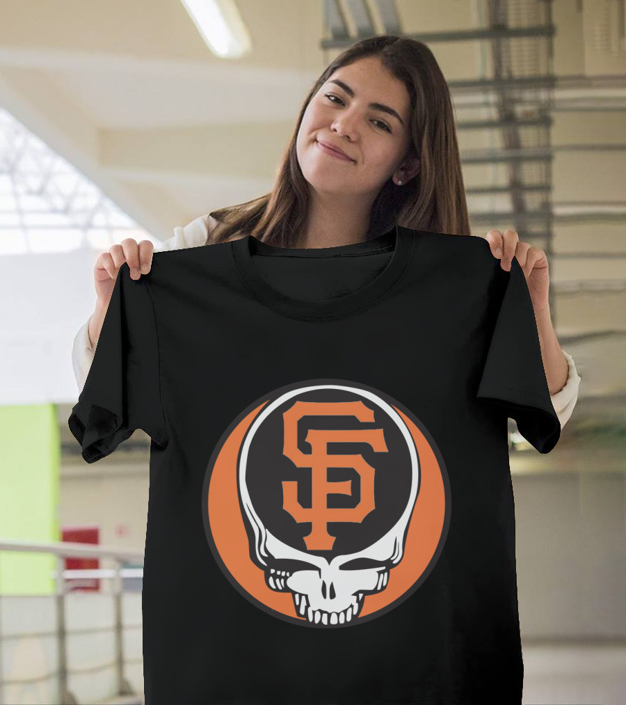 San Francisco Giants Grateful Dead Skull Logo Combo For Fans T-Shirt