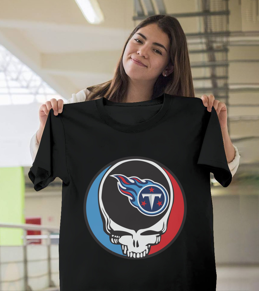 Grateful Dead Tennessee Titans Fan Skull T-Shirt