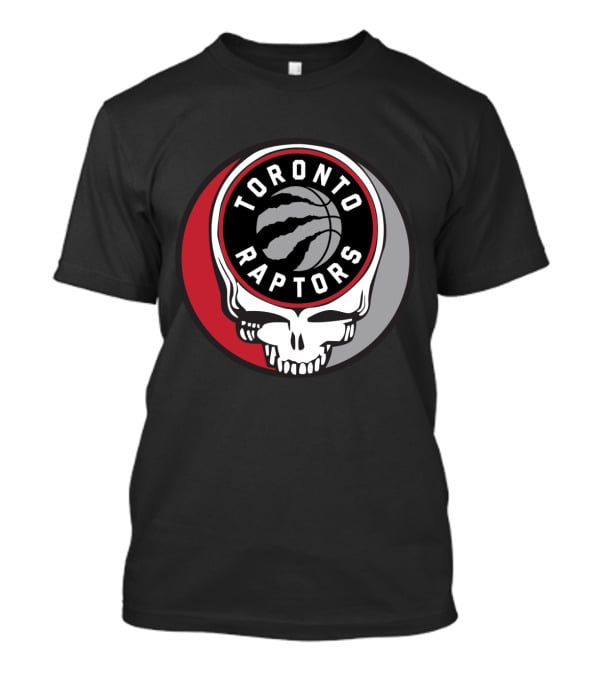 Toronto Raptors Grateful Dead Skull Basketball T-Shirt