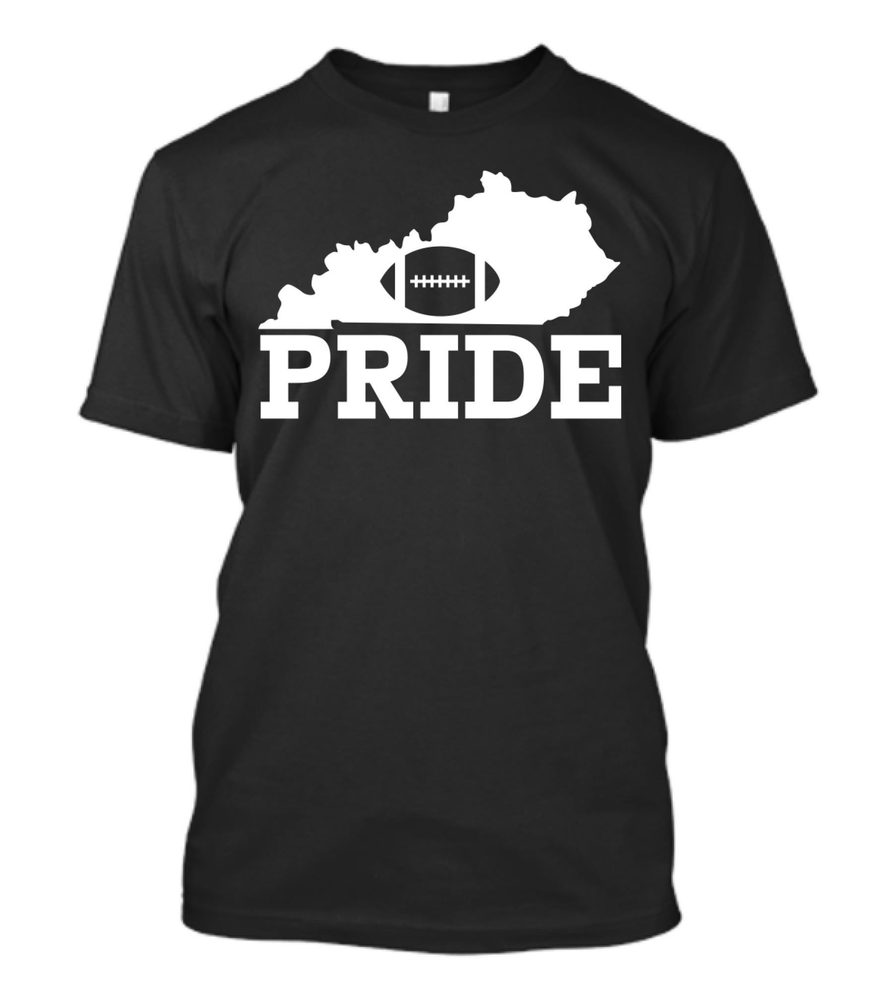 Kentucky State Outline Football Pride T-Shirt