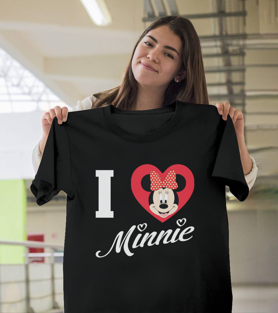 I Heart Minnie Mouse Bow Polka Dot Magic T-Shirt