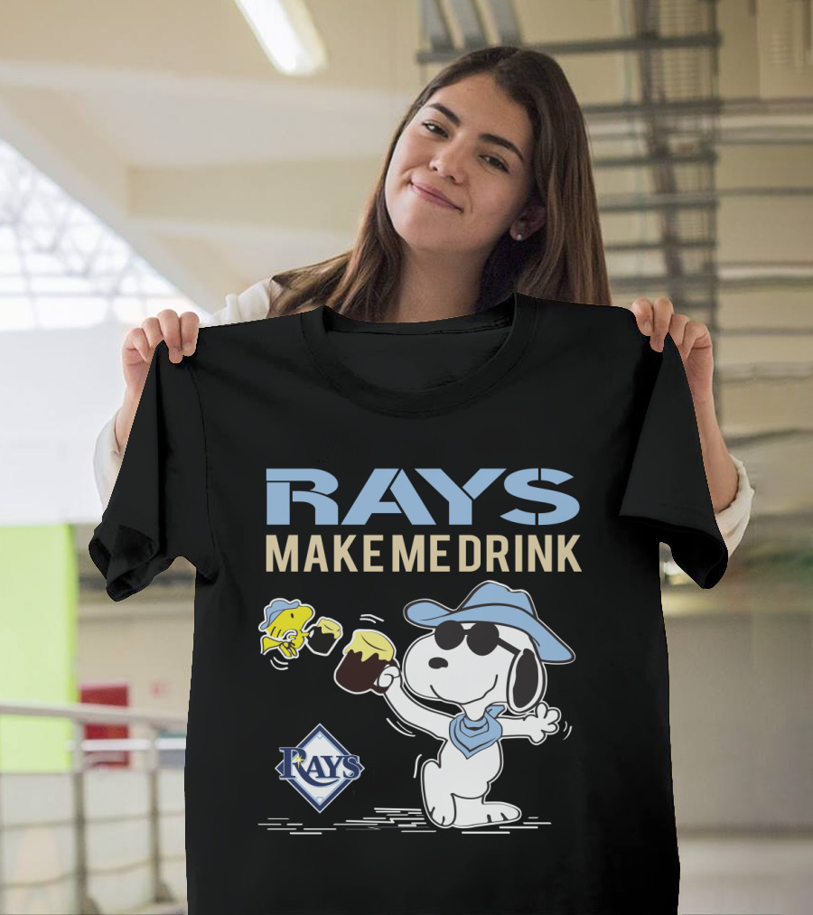 Rays Make Me Drink Snoopy with Tampa Bay Rays T-Shirt