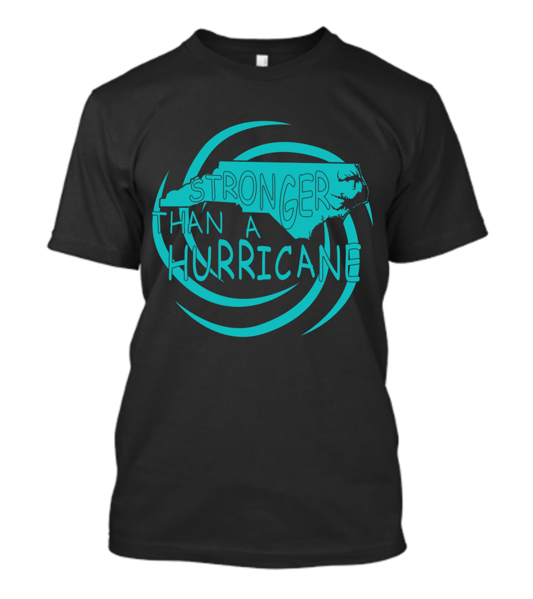 Stronger Than A Hurricane North Carolina Swirl T-Shirt