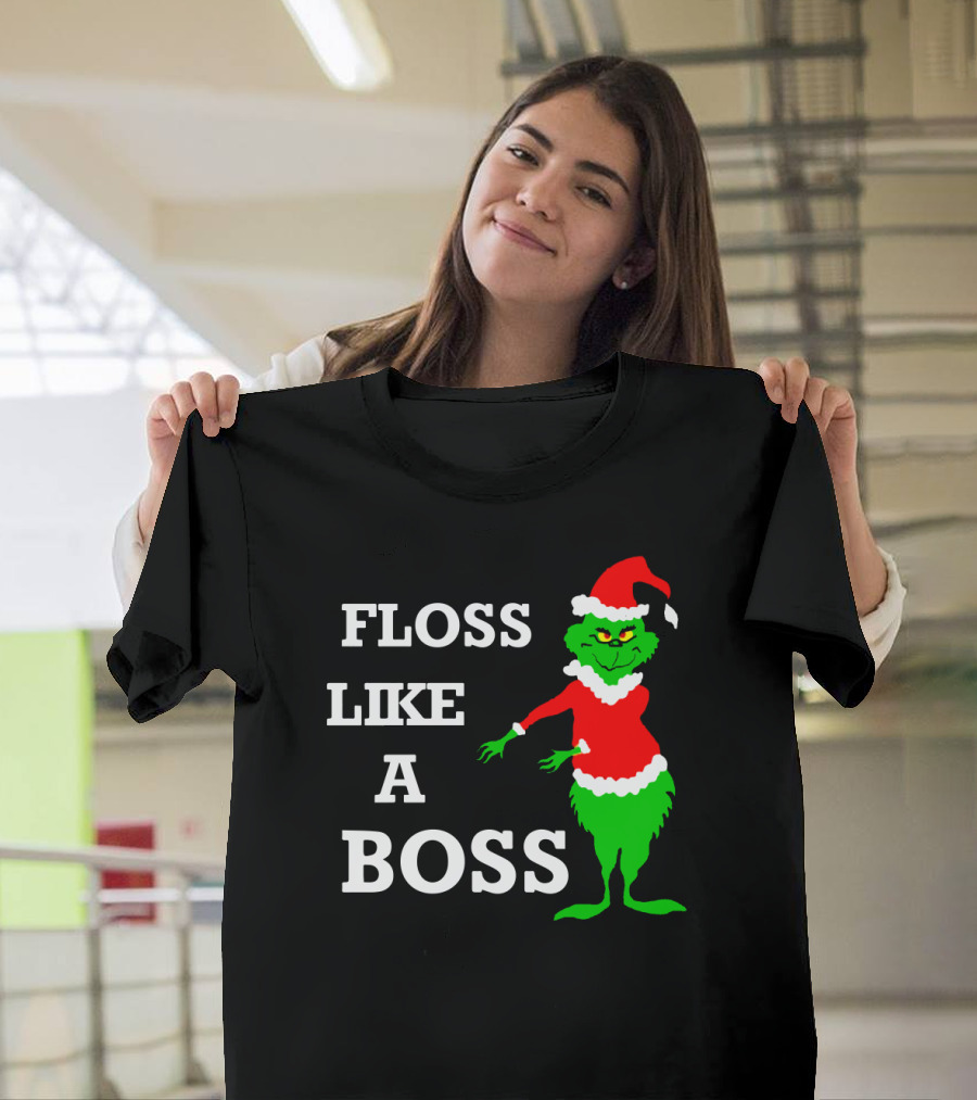 Floss Like A Boss Santa Grinch Dance T-Shirt