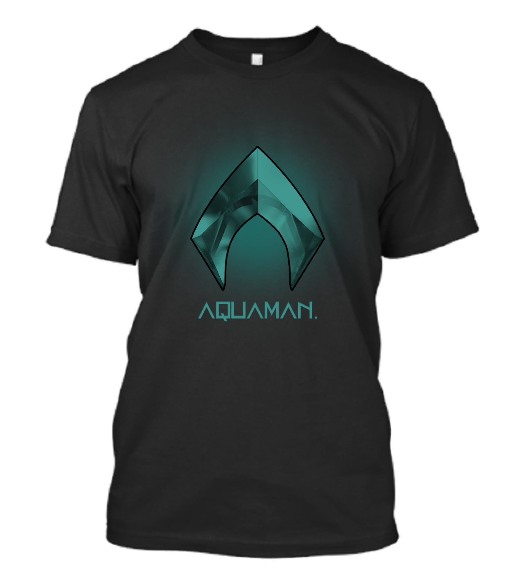 Aquaman Symbol Teal Gradient T-Shirt