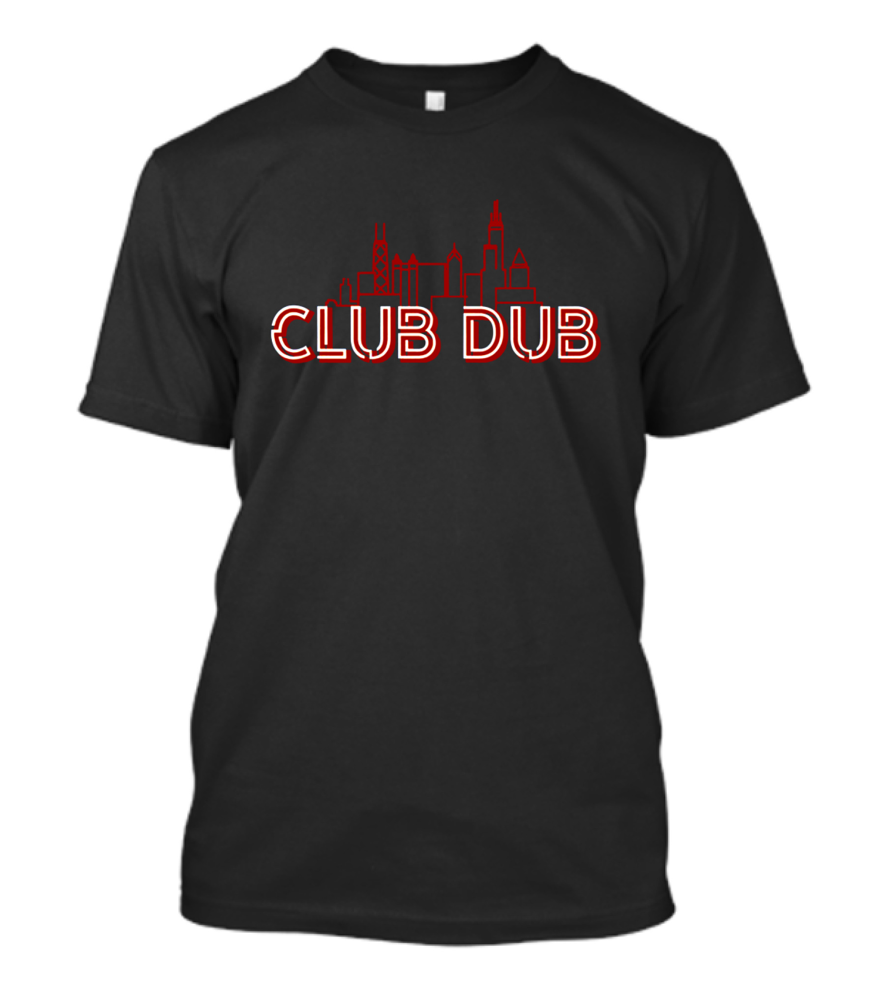 Club Dub Chicago Bears Fans Skyline T-Shirt
