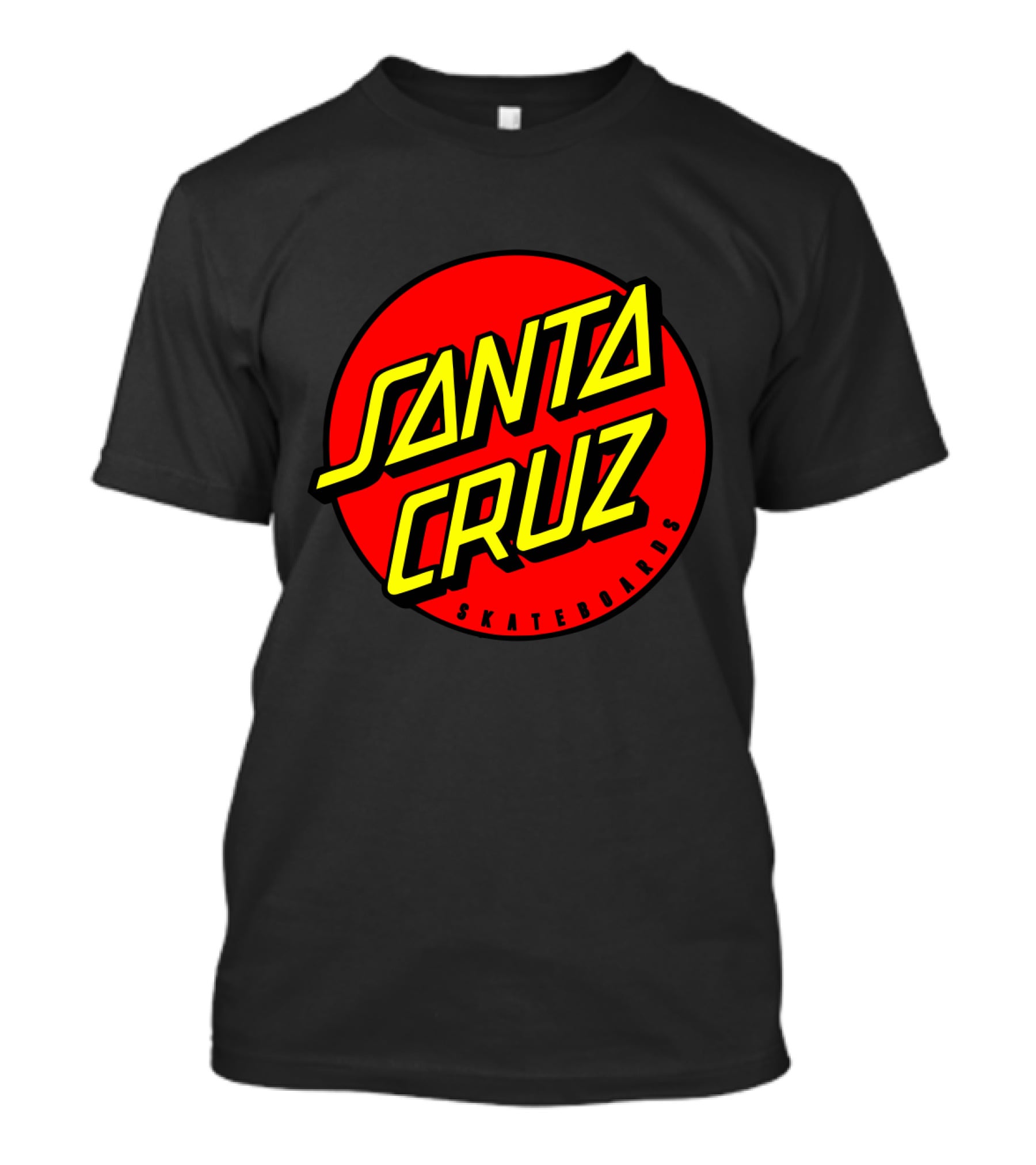 Santa Cruz Skateboards Red Circle Logo Vintage Style T-Shirt