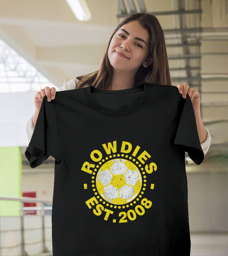 Rowdies Est 2008 Soccer Ball T-Shirt