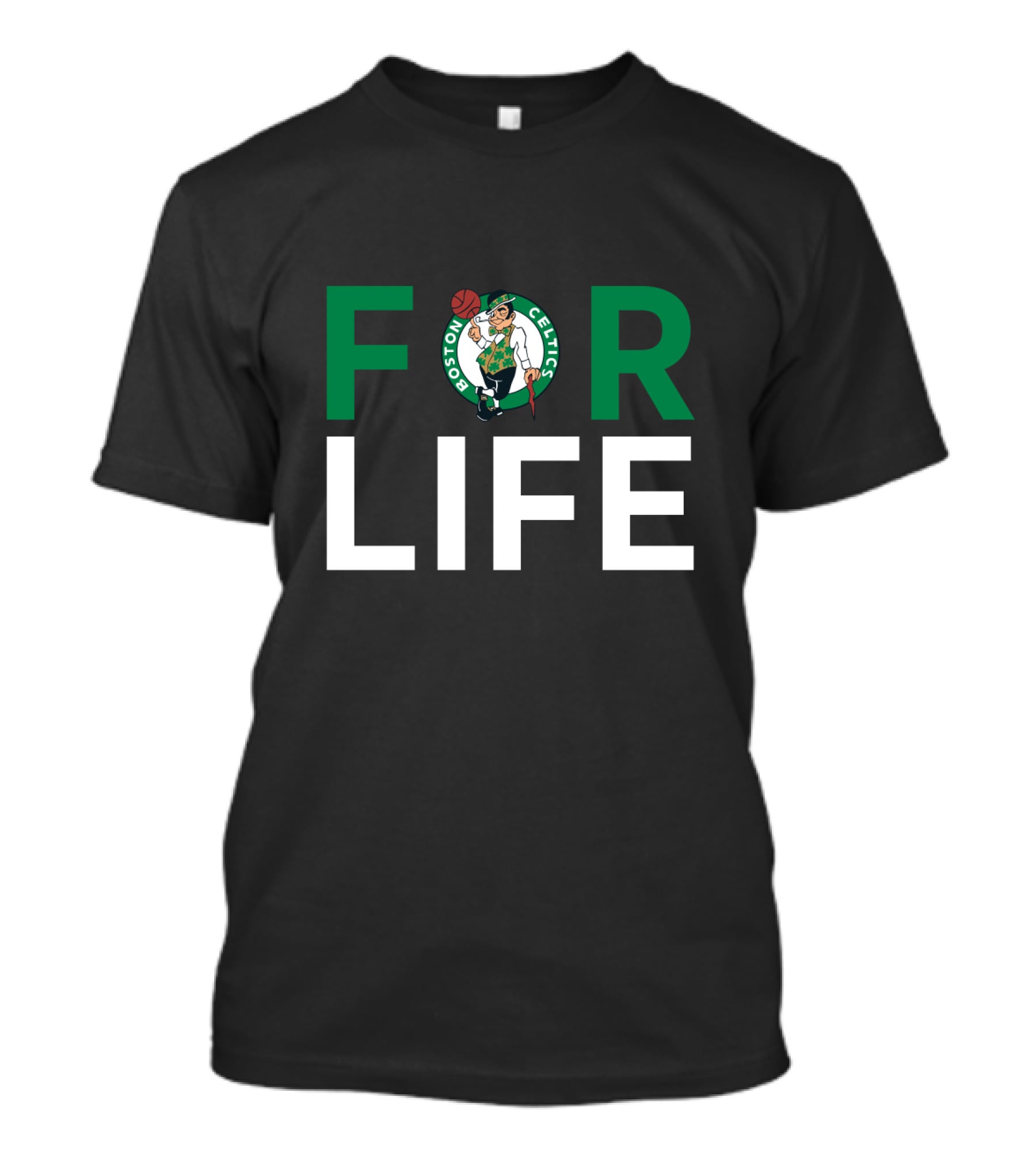 Boston Celtics Logo For Life Fan Loyalty Statement T-Shirt