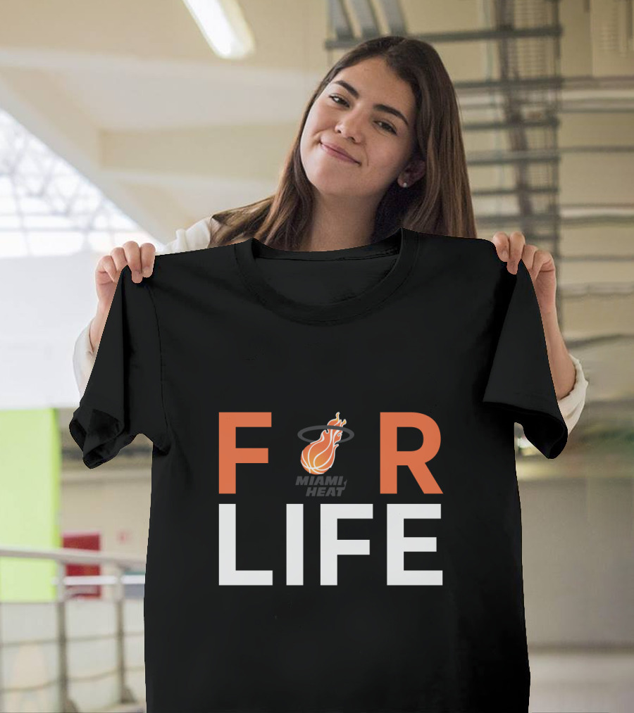 For Life Miami Heat Fans Iconic Basketball T-Shirt