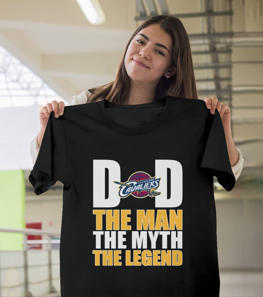 Cleveland Cavaliers Dad The Man The Myth The Legend Father's Day T-Shirt