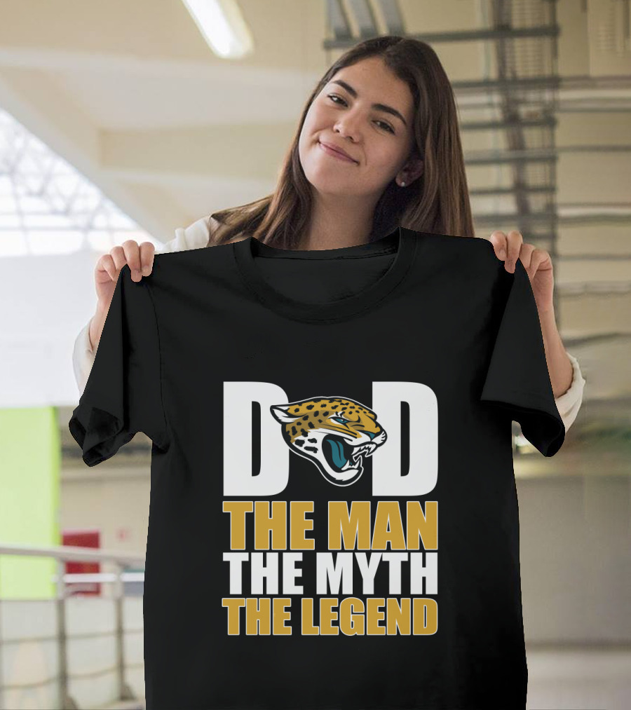 Jacksonville Jaguars Dad The Man The Myth The Legend Father's Day T-Shirt