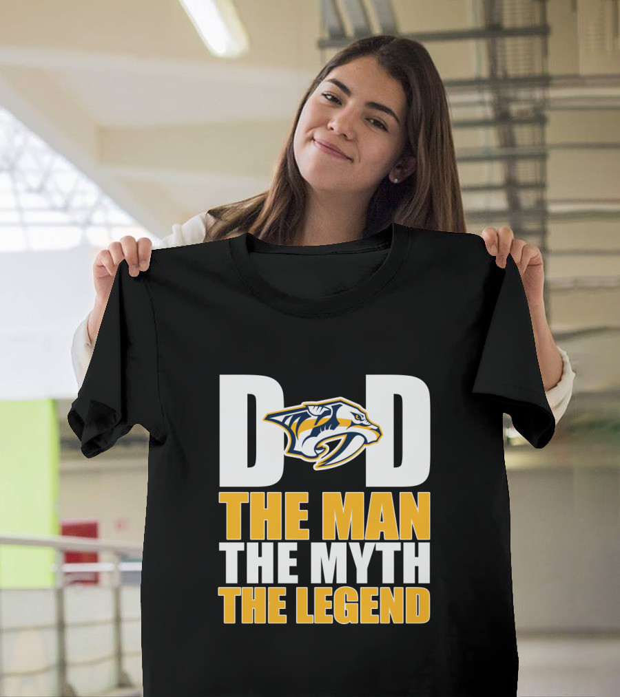 Nashville Predators Dad The Man The Myth The Legend T-Shirt