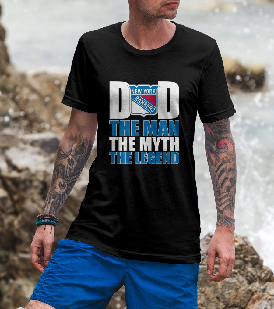 New York Rangers Dad The Man The Myth The Legend T-Shirt