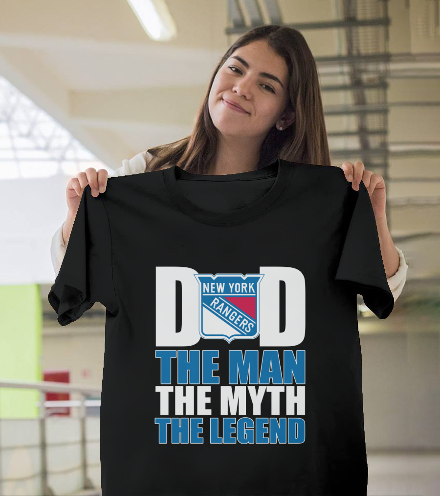 New York Rangers Dad The Man The Myth The Legend T-Shirt